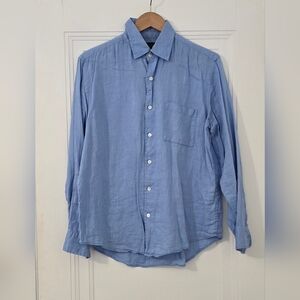 Banana Republic 100% Linen Shirt Button Up Size S, Euc